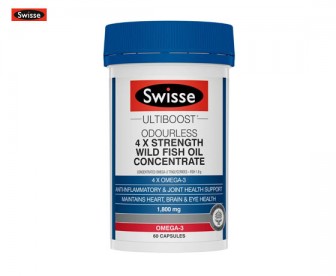 Swisse 无腥4倍浓缩野生深海软胶囊 60粒 Swisse 无腥4倍浓缩野生深海软胶囊 60粒